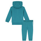 Turquoise & White Logo Tracksuit, 1, hi-res