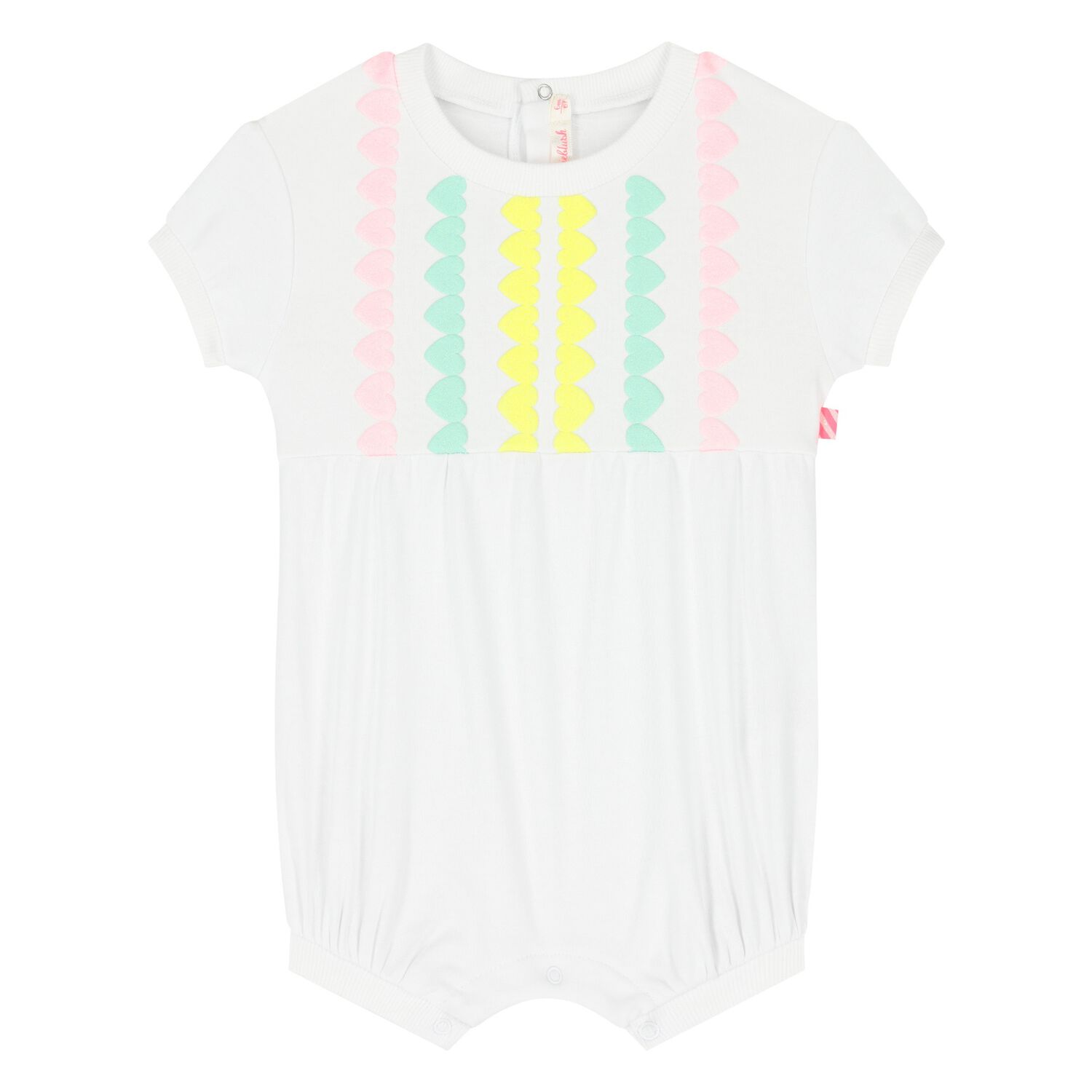 أفرول بطبعة قلب رومبر باللون الأبيض للبنات, 1, hi-res image number null