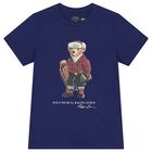 Boys Blue Polo Bear T-Shirt, 1, hi-res