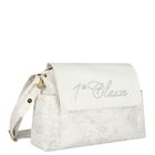 Baby Girls Ivory & Beige Geo Map Baby Changing Bag, 1, hi-res