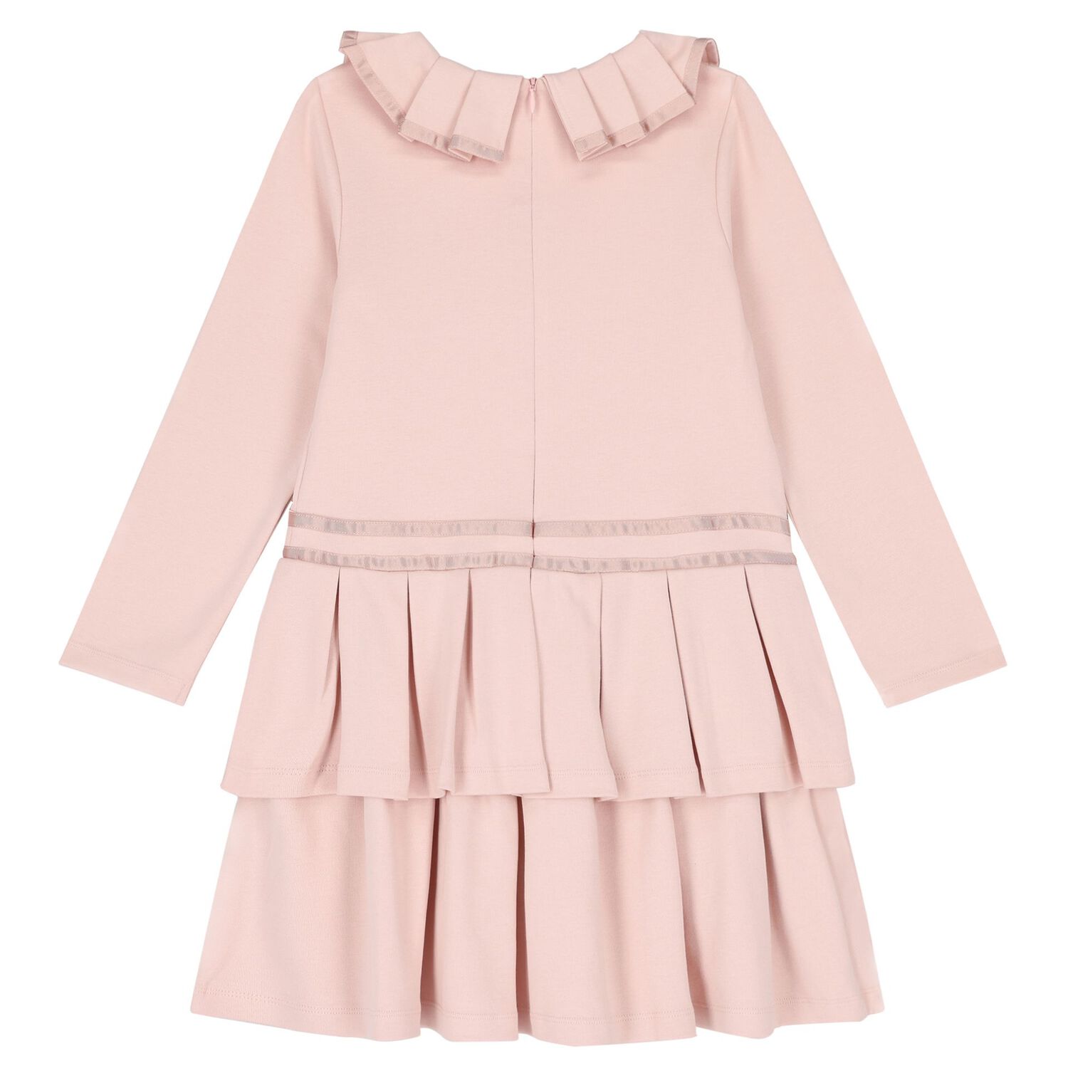 Girls Pink Pleated Dress, 1, hi-res image number null
