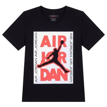Boys Black Jordan Logo T-Shirt
