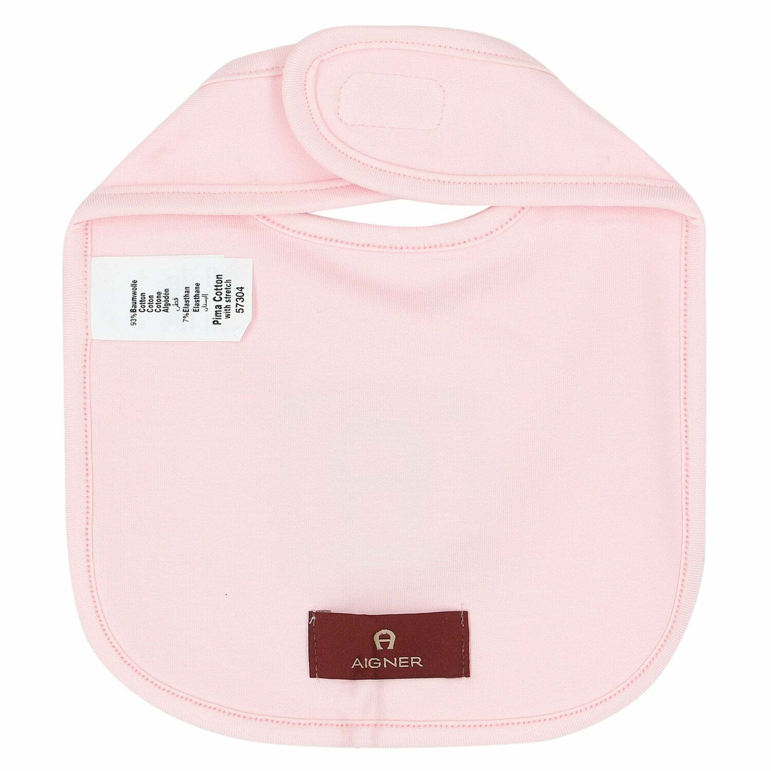 Pink & Gold Logo Baby Bib, 2, hi-res