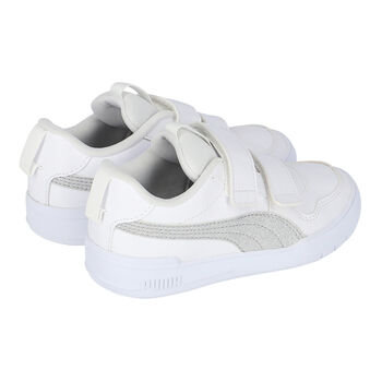 حذاء رياضي ملتيفليكس باللون الأبيض والفضي للبنات