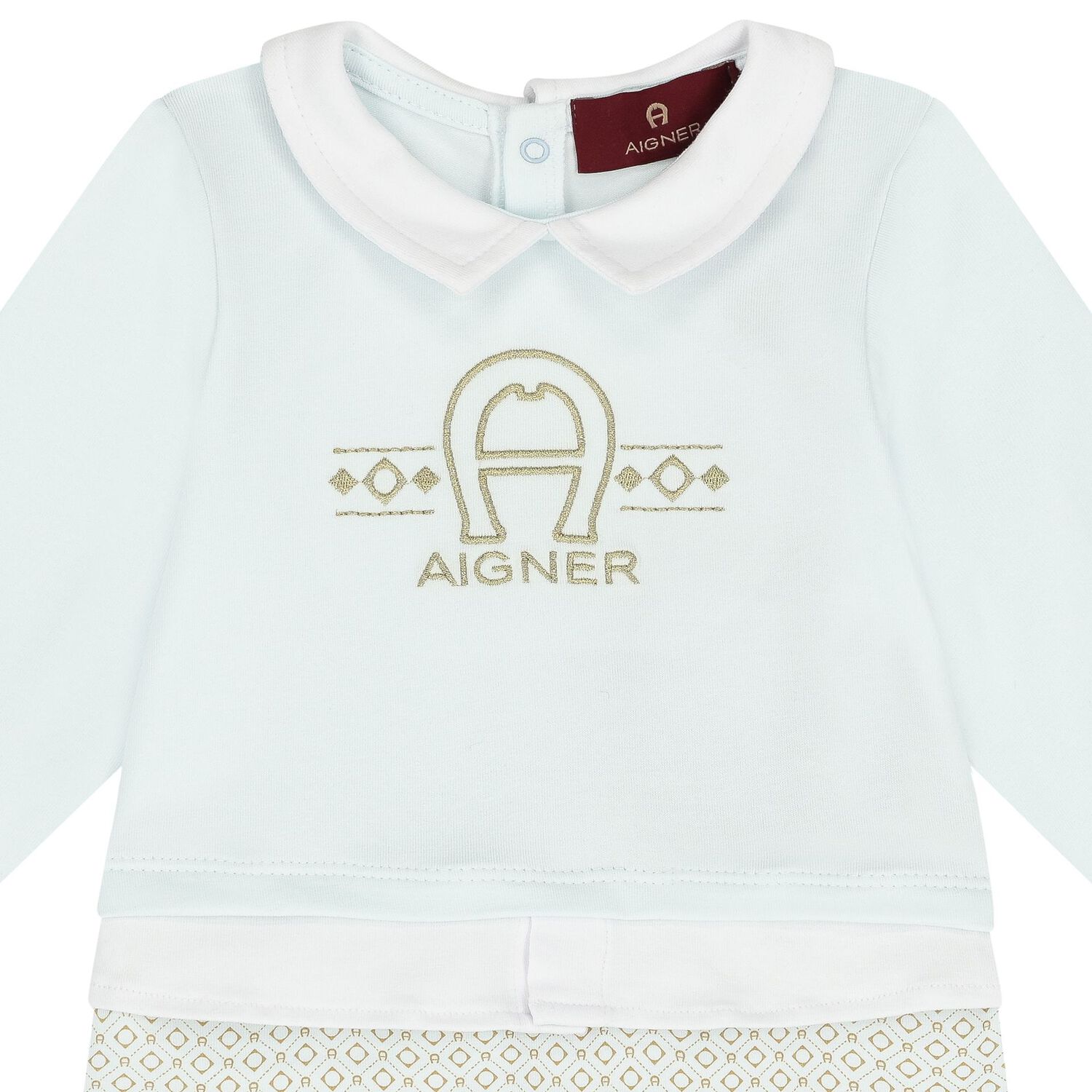 Baby Boys Blue Logo Babygrow, 2, hi-res image number null