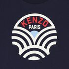 تيشيرت أولاد بالشعار باللون الكحلي, 1, hi-res