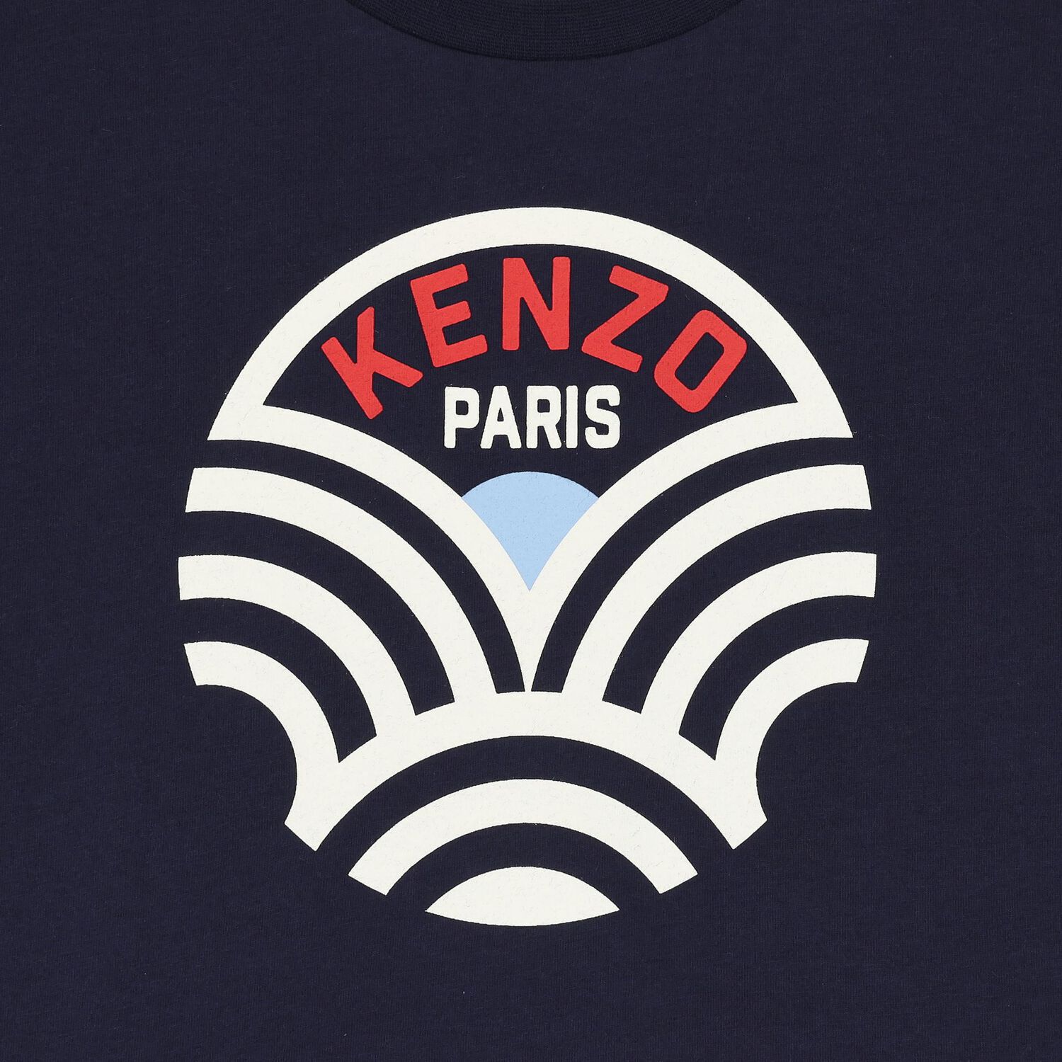 تيشيرت أولاد بالشعار باللون الكحلي, 1, hi-res