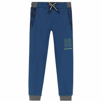 Boys Blue Logo Joggers