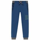 Boys Blue Logo Joggers, 1, hi-res
