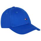 Boys Blue Logo Cap, 3, hi-res
