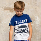 Boys Blue & White Logo T-Shirt, 1, hi-res