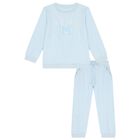 Boys Blue Logo Tracksuit, 1, hi-res