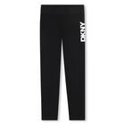 Girls White & Black Logo Leggings Set, 1, hi-res