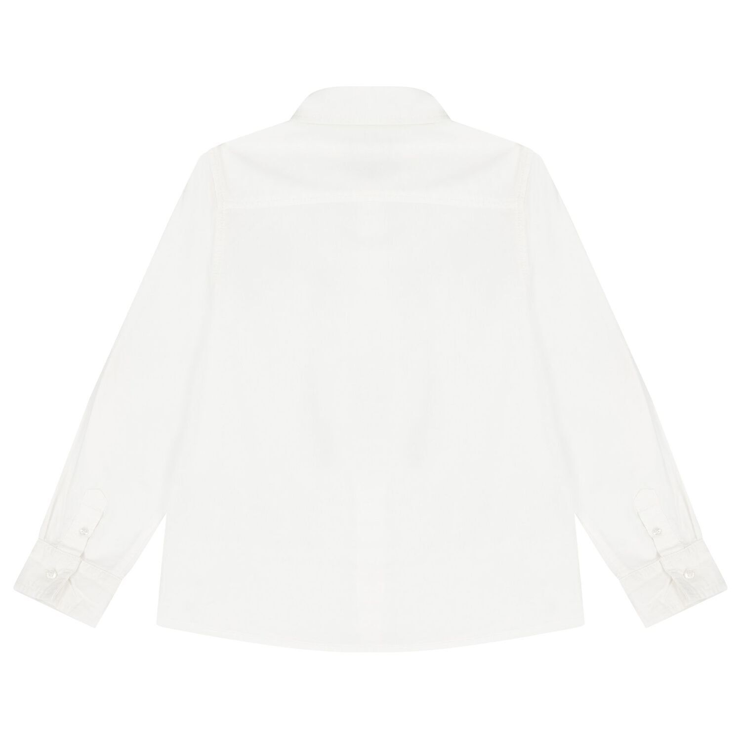 Boys White Teddy Bear Logo Shirt, 1, hi-res image number null