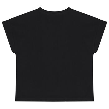Girls Black Logo T-Shirt