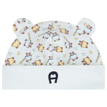 Baby Boys Blue Teddy Bear Hat