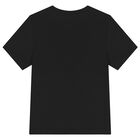 Boys Black Logo T-Shirt, 2, hi-res