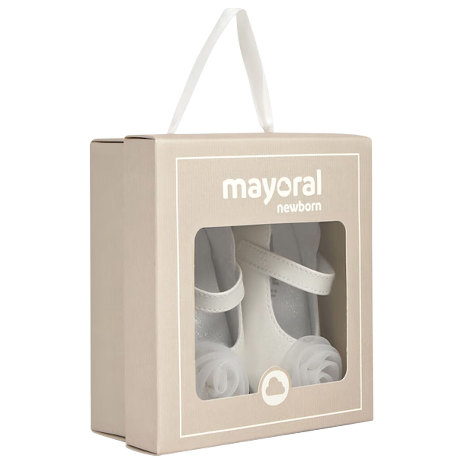 Baby Girls White Flower Pre Walker Shoes, 1, hi-res