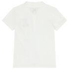 قميص اولاد بولو بشعار تيدى بير باللون الابيض , 1, hi-res