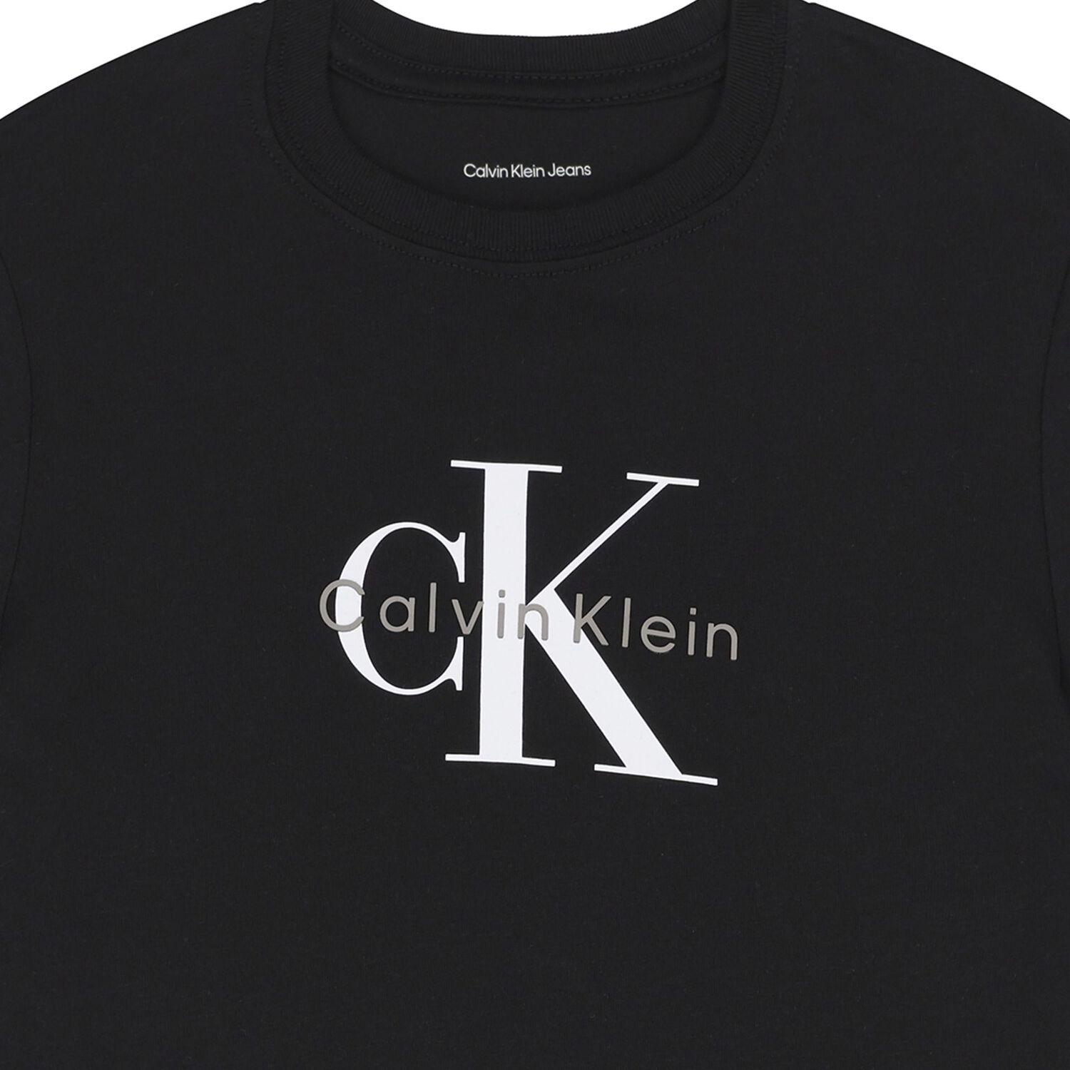 تيشيرت اولاد بالشعار باللون الاسود , 1, hi-res