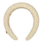 Girls Gold Jacquard Headband, 1, hi-res