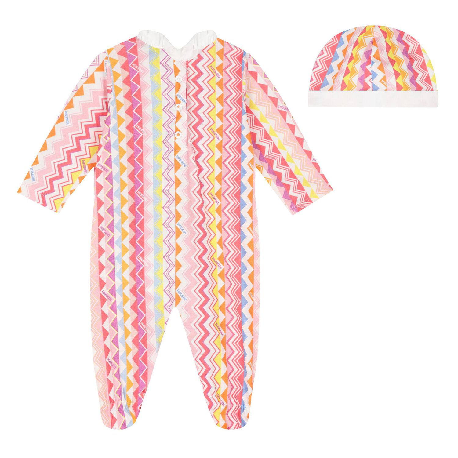 Baby Girls Pink ZigZag Babygrow Gift Set, 1, hi-res