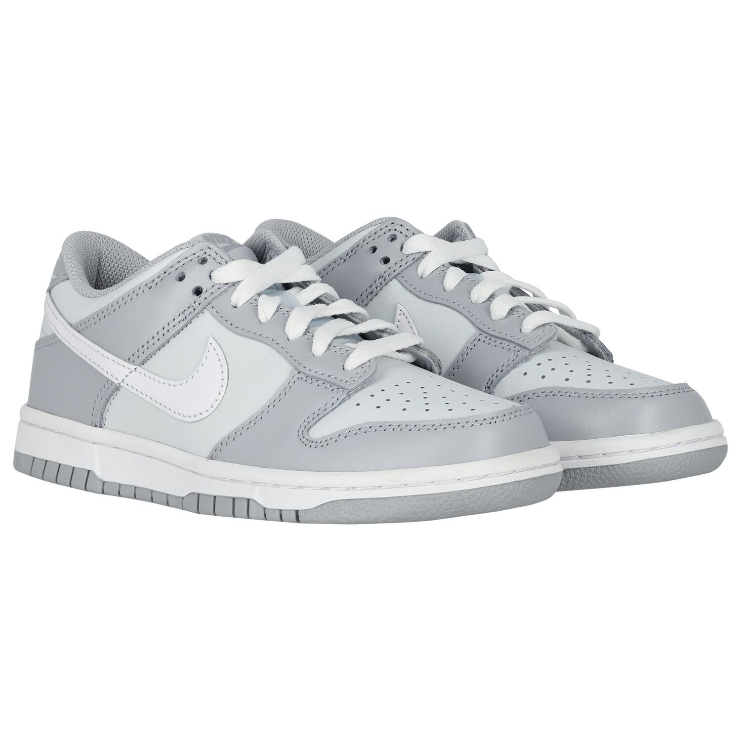 Grey & White Dunk Low Trainers, 1, hi-res