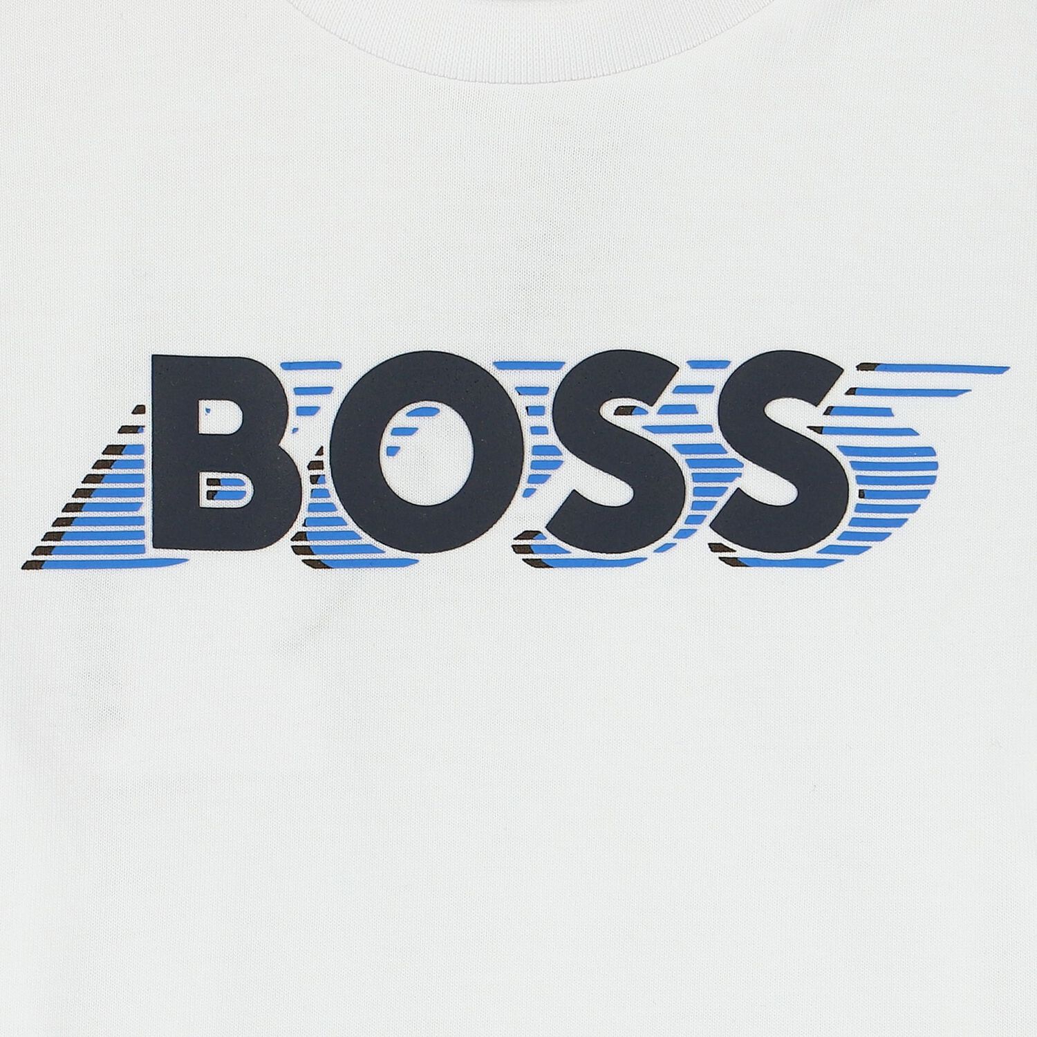 توب أولاد بأكمام بالشعار باللون الأبيض, 2, hi-res