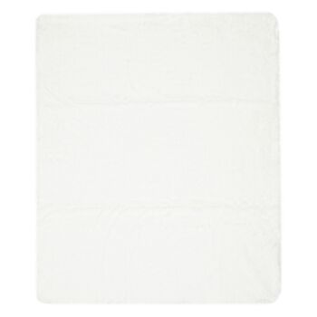 Plush White Baby Blanket