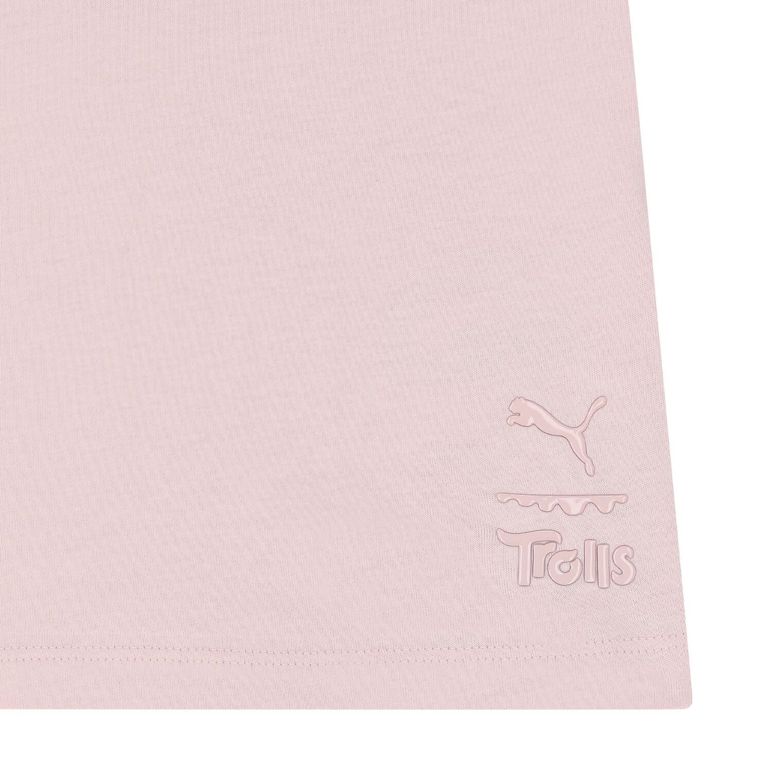 Girls Pink Trolls Logo T-Shirt, 1, hi-res
