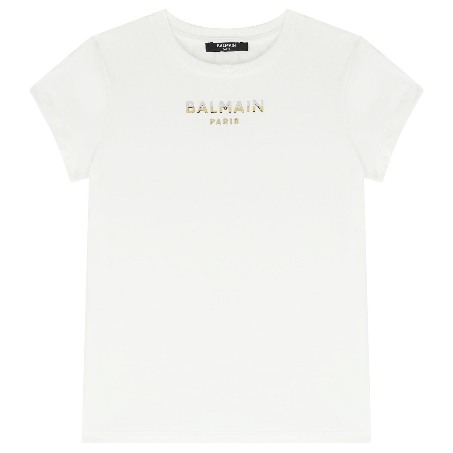 Girls White Logo T-Shirt, 1, hi-res