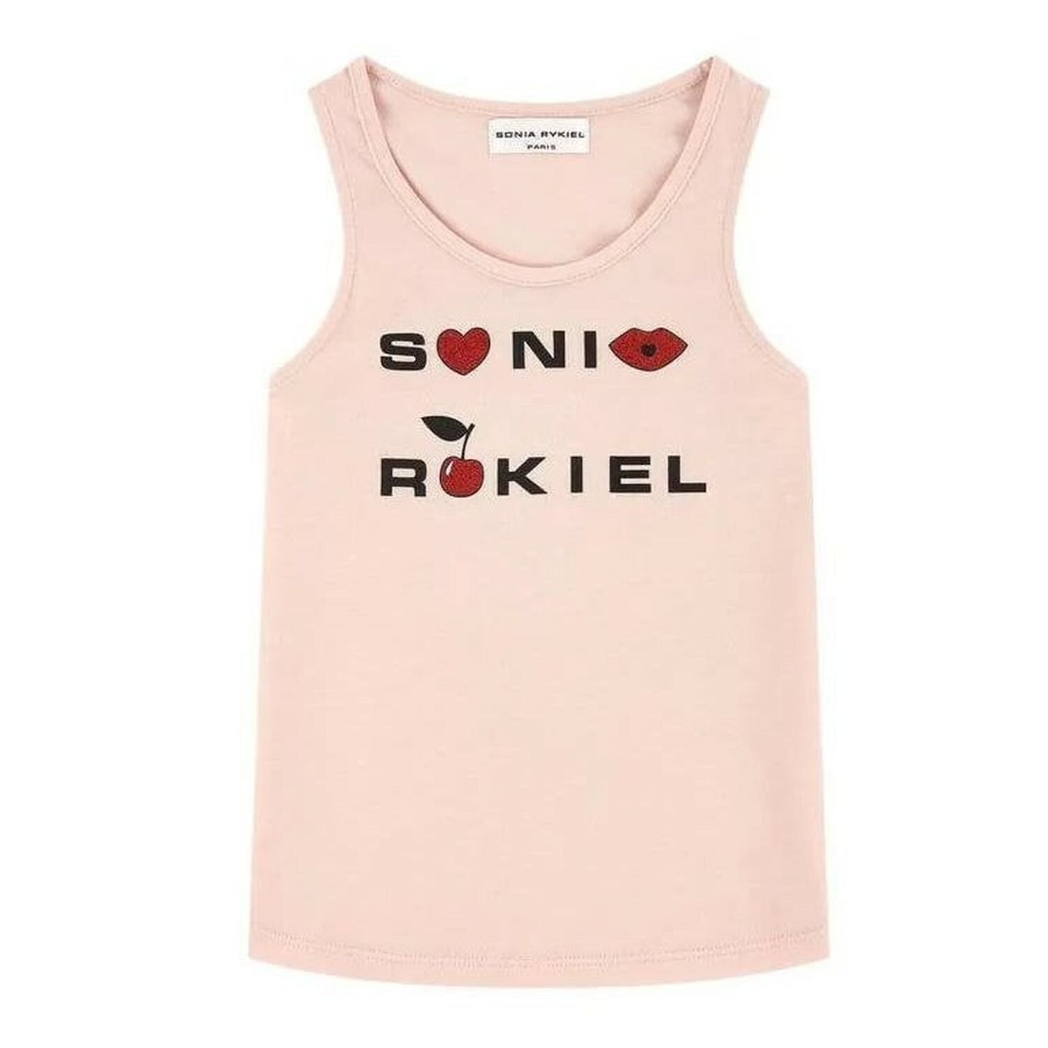 توب بالشعار باللون الوردى للبنات, 1, hi-res image number null