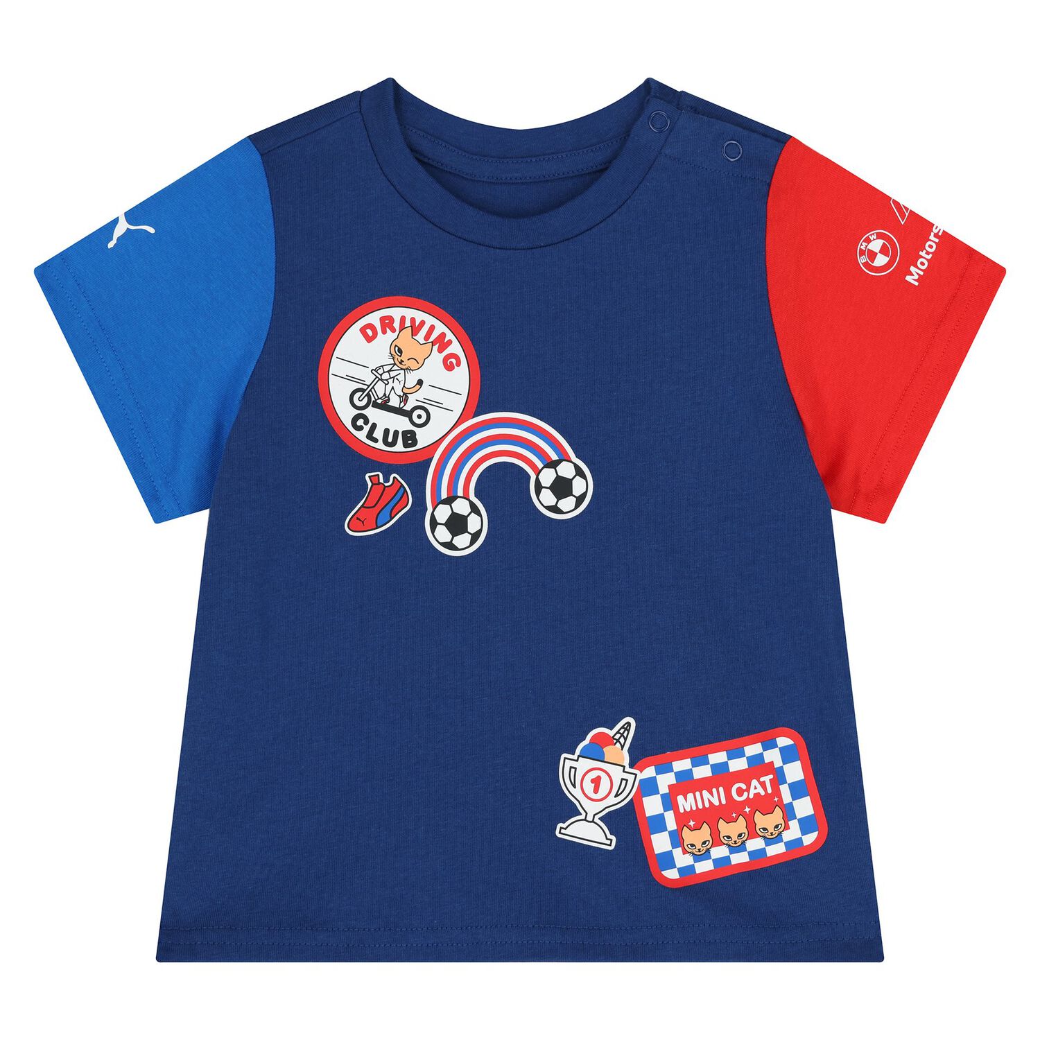 Younger Boys Blue Logo Short Set, 2, hi-res