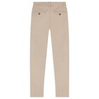 Boys Beige Chino Trousers, 1, hi-res
