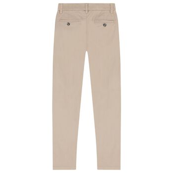 Boys Beige Chino Trousers