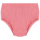 طقم فستان  باللون الوردى للبنات  , 1, hi-res