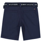 Boys Navy Chino Shorts, 1, hi-res