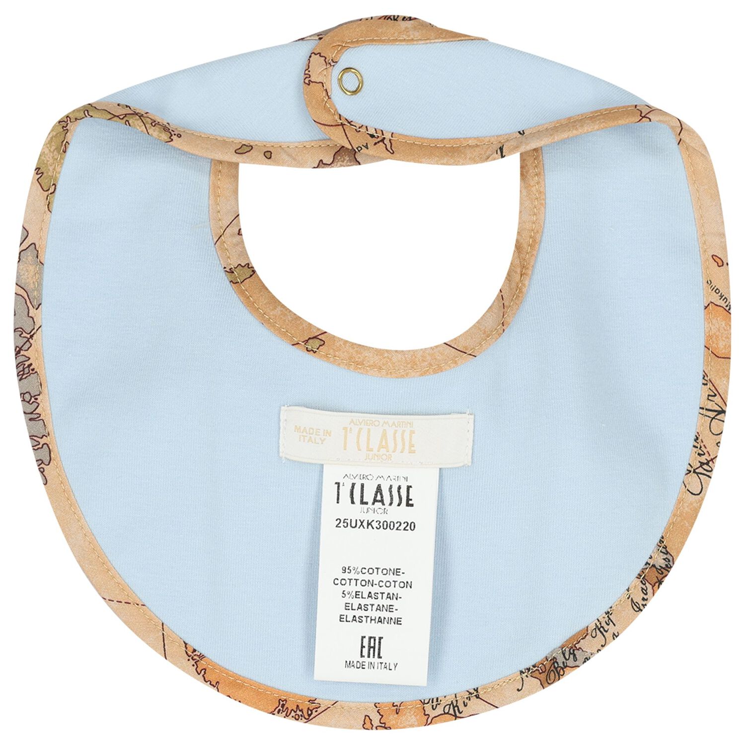 Baby Boys Blue & Beige Geo Map Babygrow Gift Set, 1, hi-res