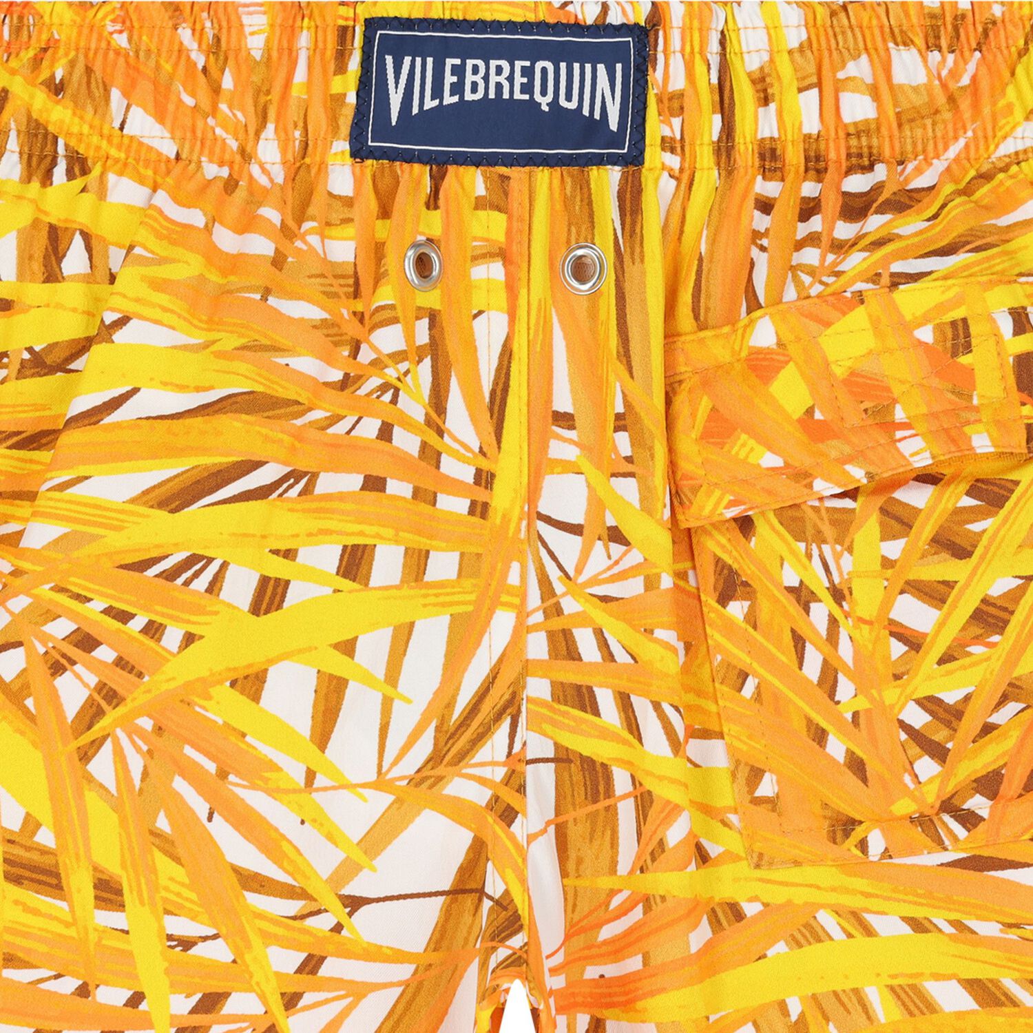 Boys Yellow Palm Swim Shorts, 1, hi-res image number null