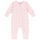 Baby Girls Pink Logo Romper Gift Set, 1, hi-res