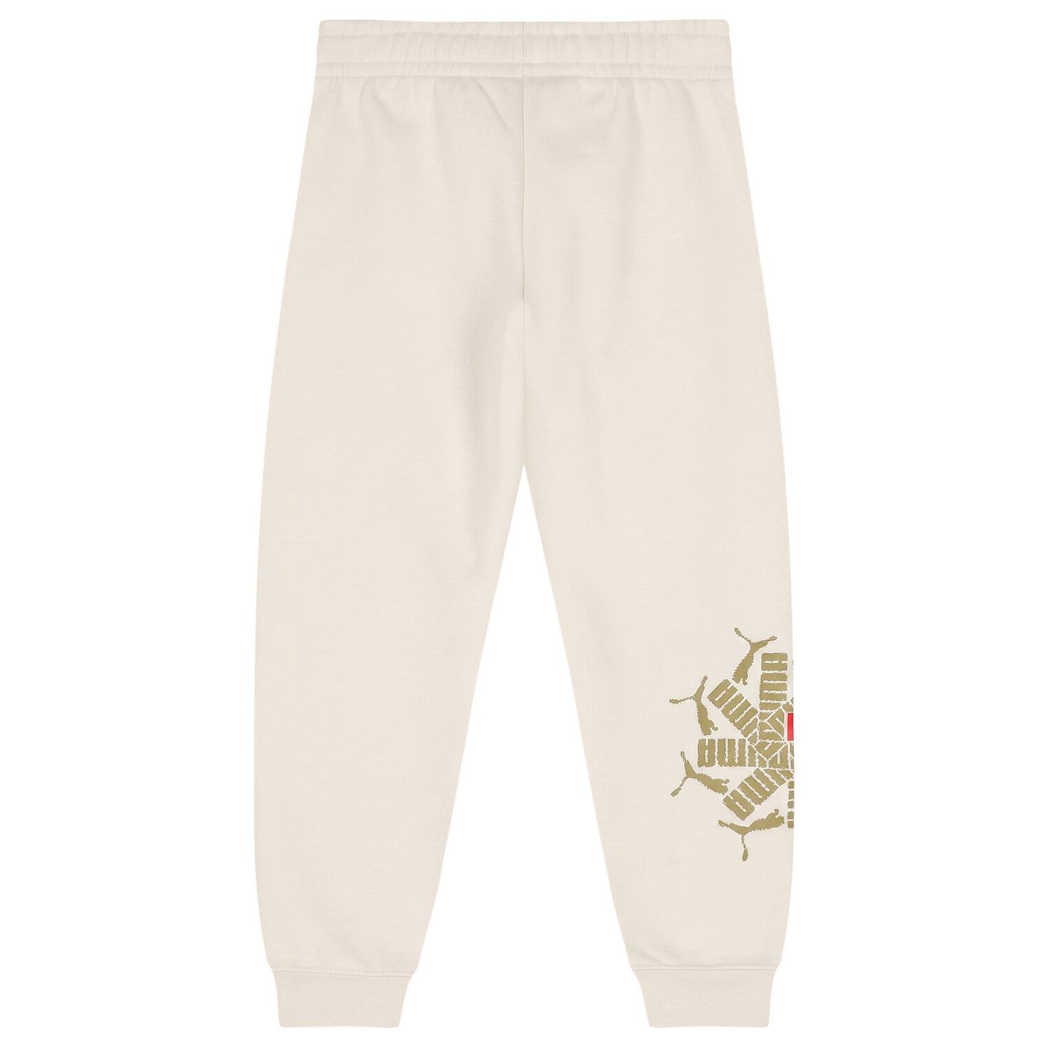 Boys Beige Logo Joggers, 2, hi-res