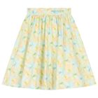Girls Green & Blue Logo Skirt, 1, hi-res