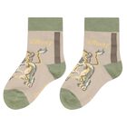 Beige, Grey & Green Logo Socks ( 3- Pack ), 1, hi-res