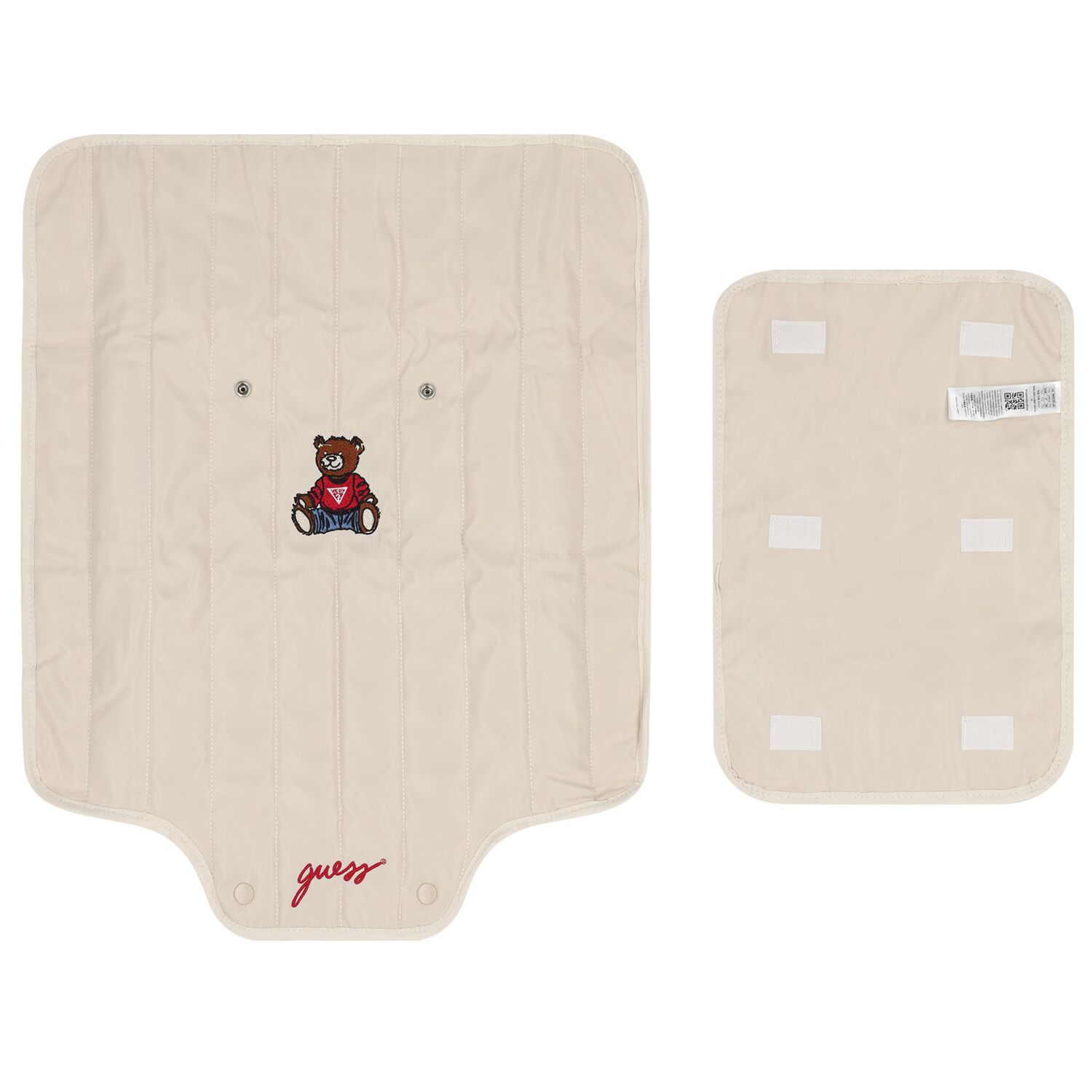 Beige Teddy Bear Logo Quilted Baby Changing Mat, 1, hi-res image number null