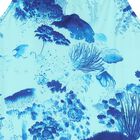 Girls Blue Coral Logo Swimsuit , 1, hi-res