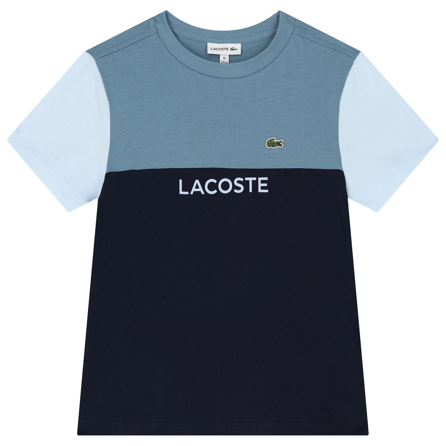 تي شيرت قطني ملون للأولاد باللون الأزرق, 1, hi-res