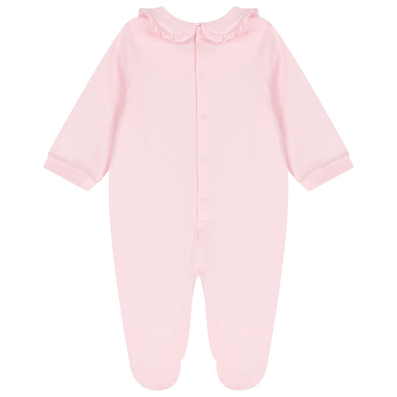 Baby Girls Pink & Gold Logo Babygrow, Hat & Bib Gift Set, 1, hi-res image number null