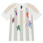 طقم شورت بشعار مارفل باللون الأبض والأسود, 1, hi-res