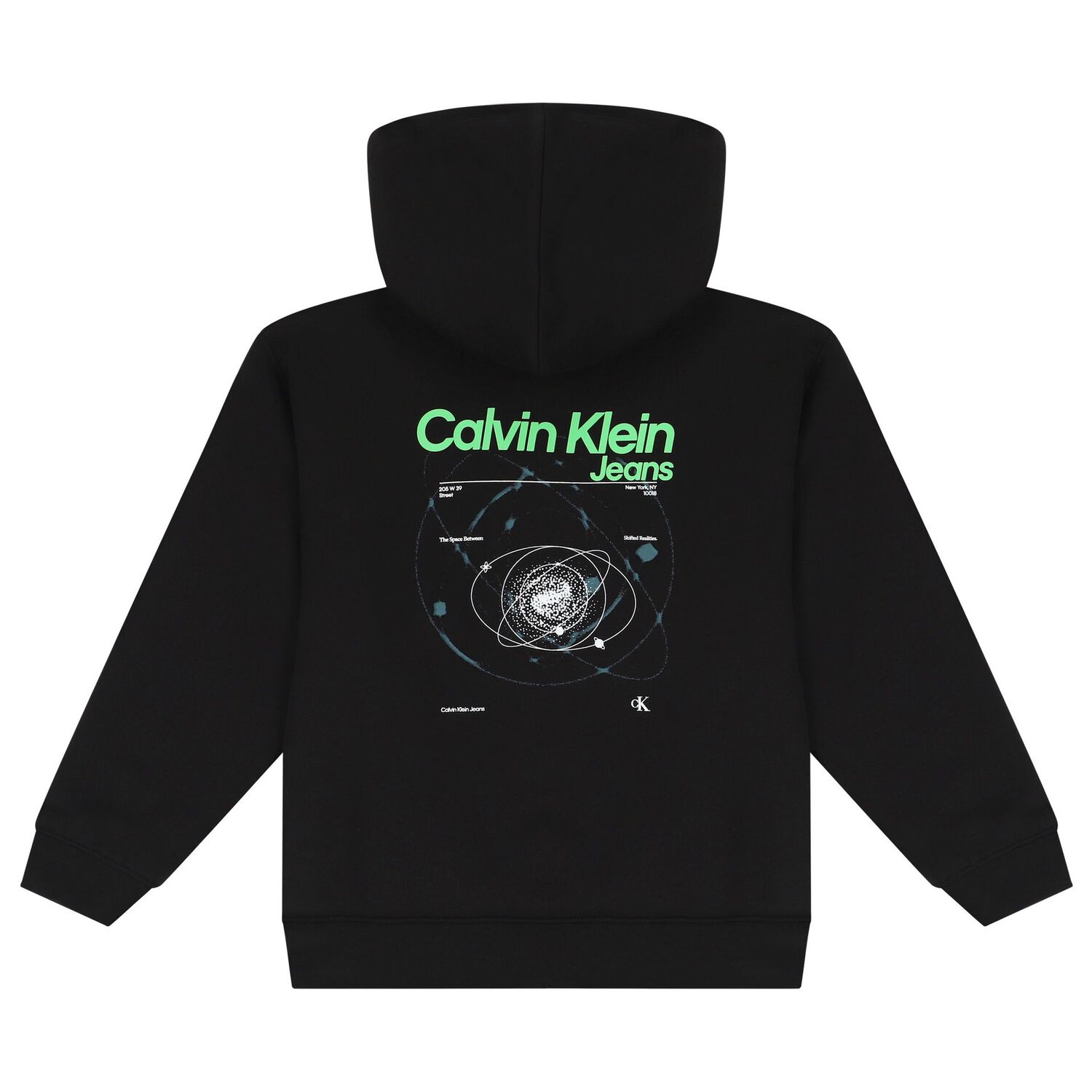 Boys Black Logo Hooded Zip Up Top, 1, hi-res image number null