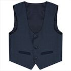 Boys Navy & White Suit Set, 1, hi-res
